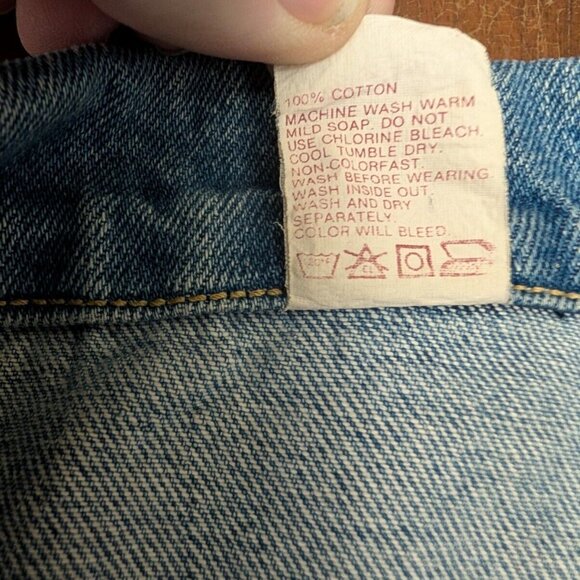 Vintage Jordache Blue Jean Denim Jacket Unisex - Large Medium Wash w/Pockets - Picture 10 of 16